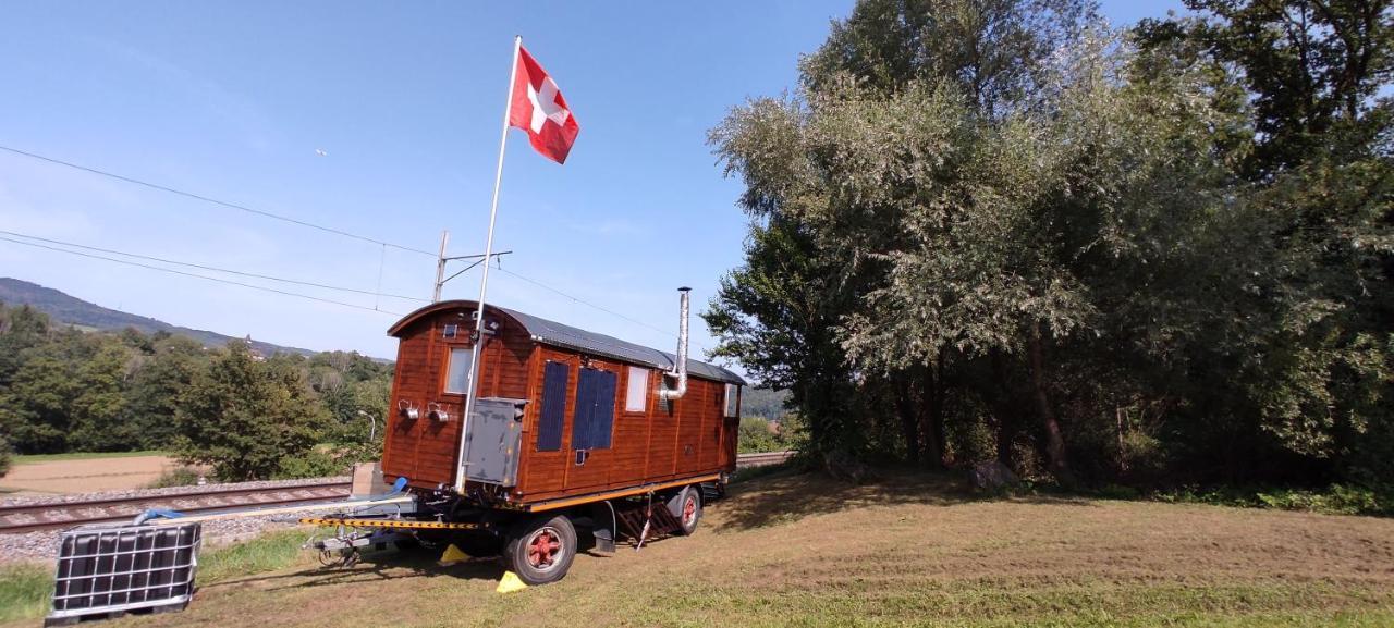 Autarkes Tiny House Mit Rheinblick Apartman Rumikon Kültér fotó